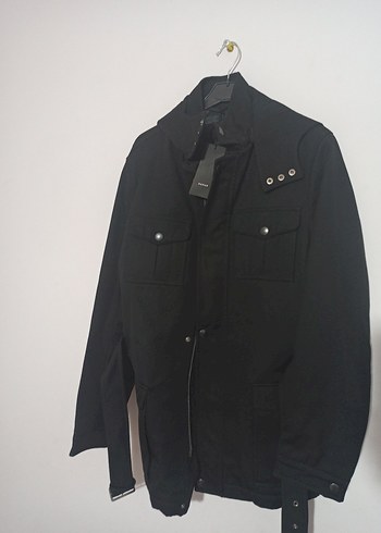 Sarar Siyah Erkek Dugmeli Street Wear Ceket