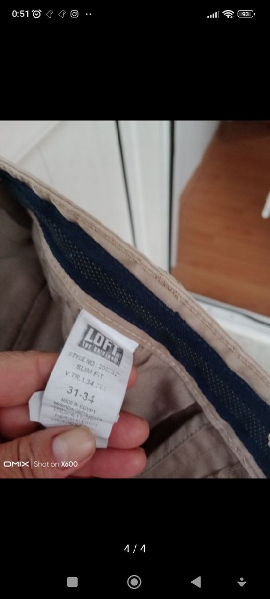 Bej Erkek Regular Fit Kemerli Pantolon - Görsel 4