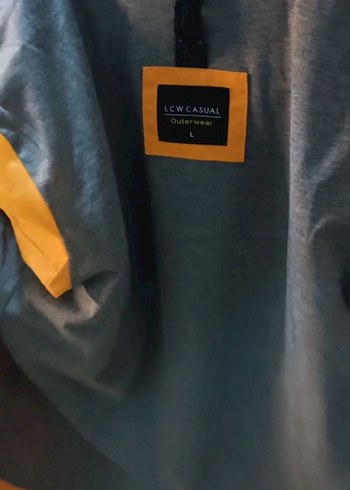 Sarı Fermuarlı Erkek Spor Ceket yağmurluk - Görsel 7