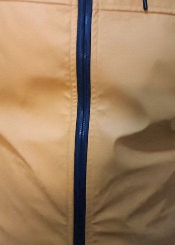 Sarı Fermuarlı Erkek Spor Ceket yağmurluk - Görsel 3