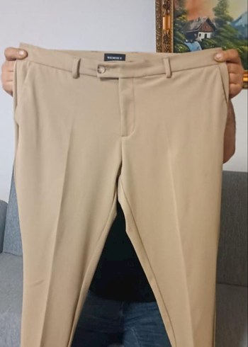 camel rengi erkek pantolon - Görsel 3