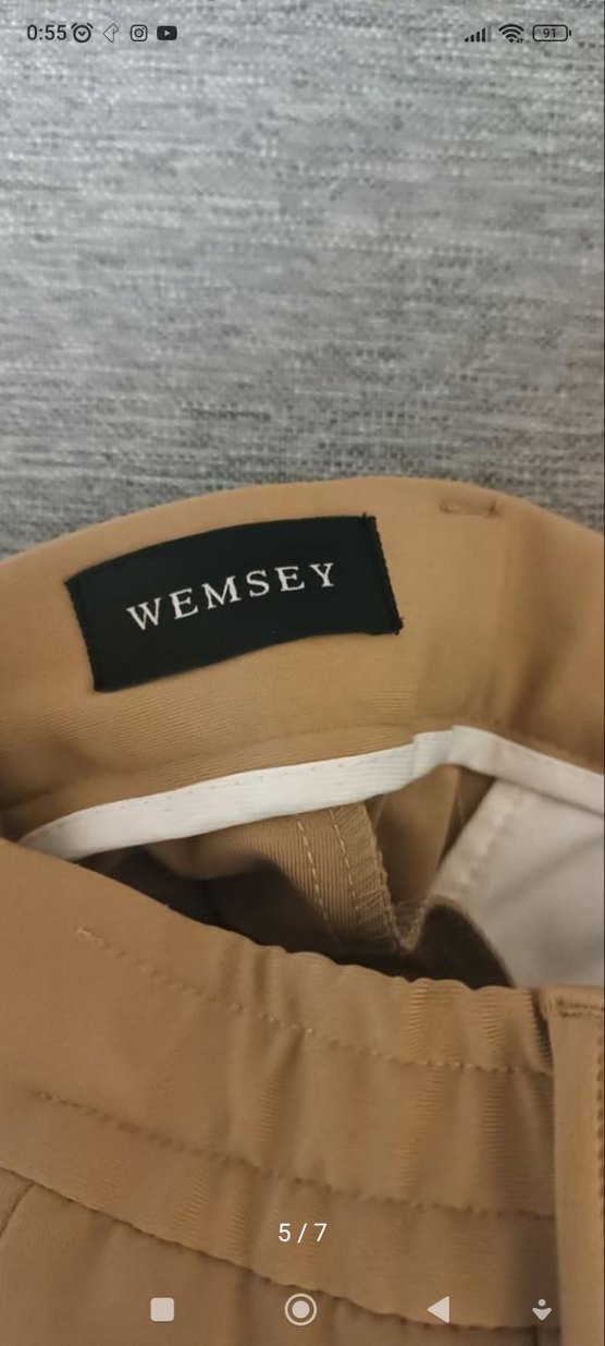 camel rengi erkek pantolon - Görsel 5