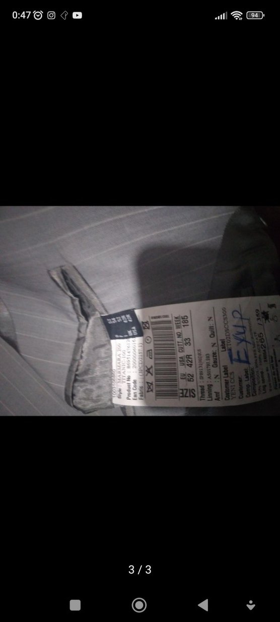 Gri Erkek Klasik Kesim Takım Elbise - Görsel 3