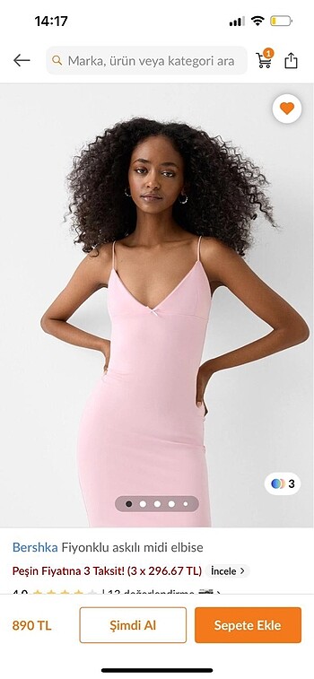 BERSHKA elbise