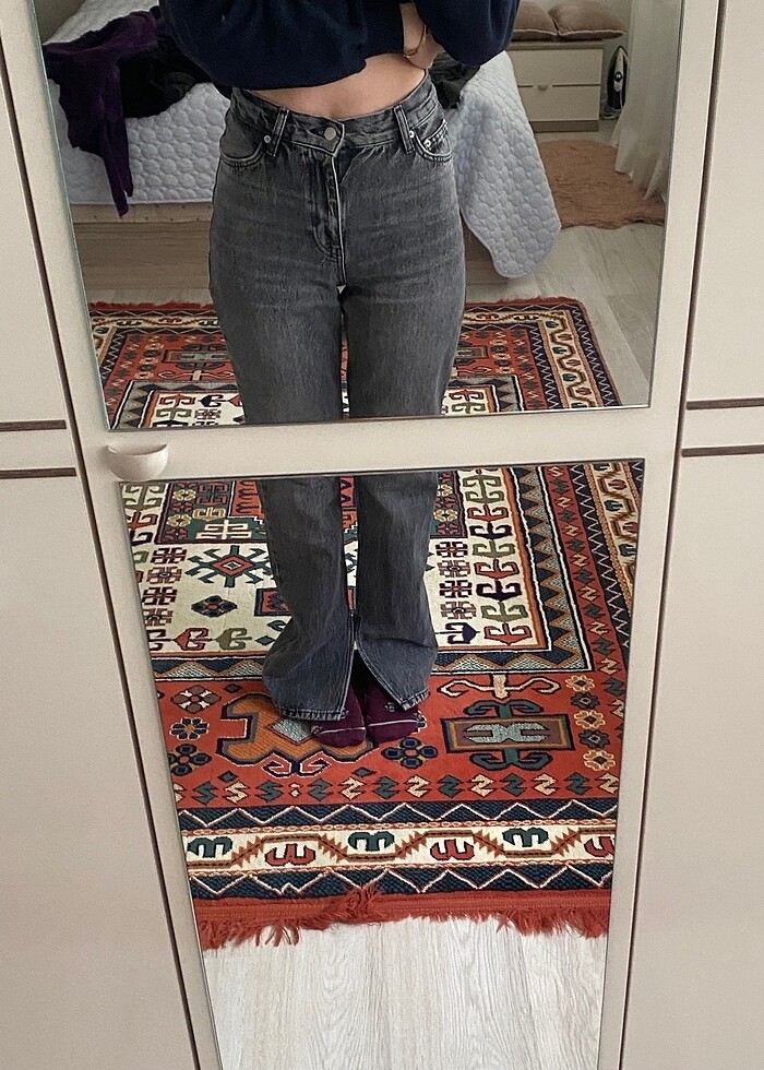 Gri jean - Görsel 5