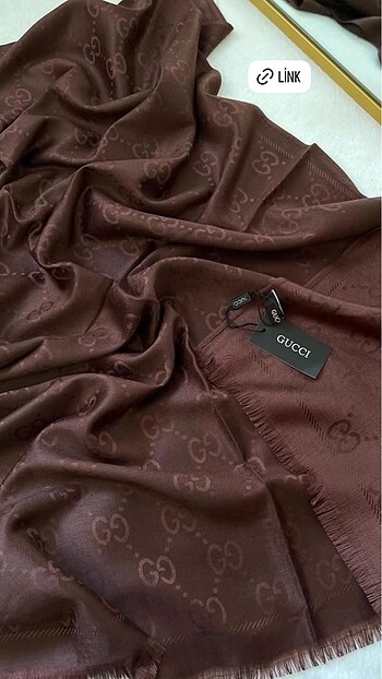 Gucci Kaşmir İpek Kahverengi