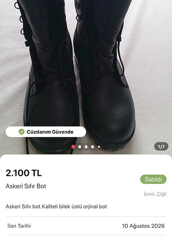 Ugg Siyah Askeri Bilek Bot