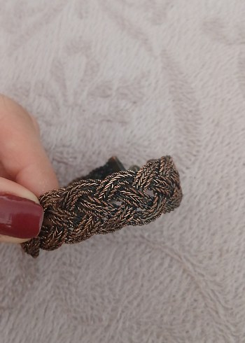 American Vintage Kahverengi Yılan Desenli Bohem Kadın Bakır Bilezik