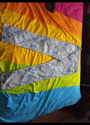 Bershka Mavi beyaz kot pantolon