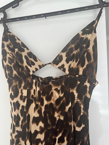 Zara leopar elbise