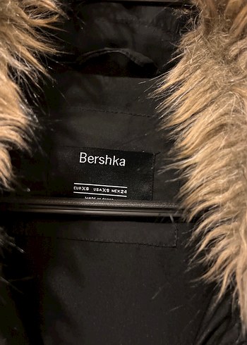Bershka Kürklü Siyah Kadın Bershka Mont
