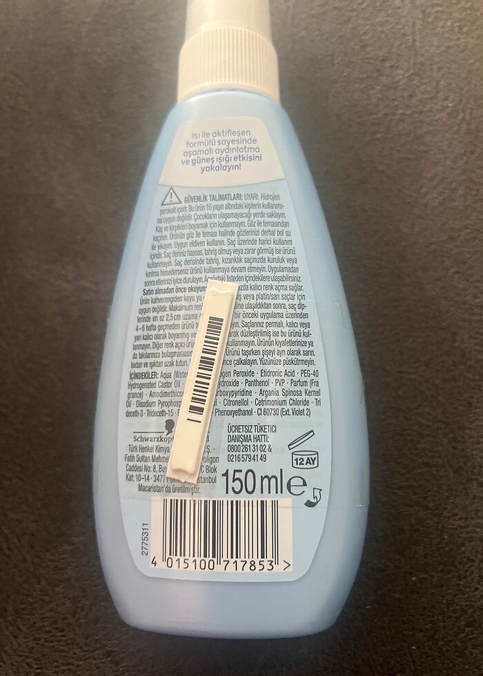 Palette Doğal Renk Açıcı Sprey - Görsel 4