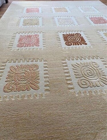 Karaca Home Krem rengi 5 metrekare kaşmir halı (2 ADET FİYATIDIR)