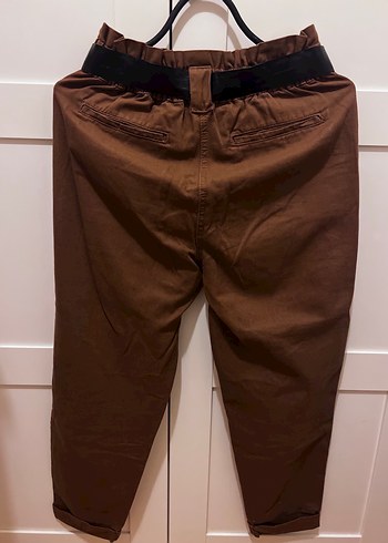 Bershka Kemerli Havuç Pantalon - Görsel 2