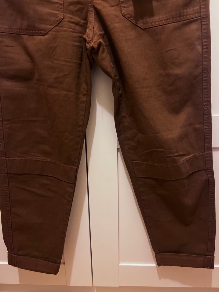 Bershka Kemerli Havuç Pantalon - Görsel 5
