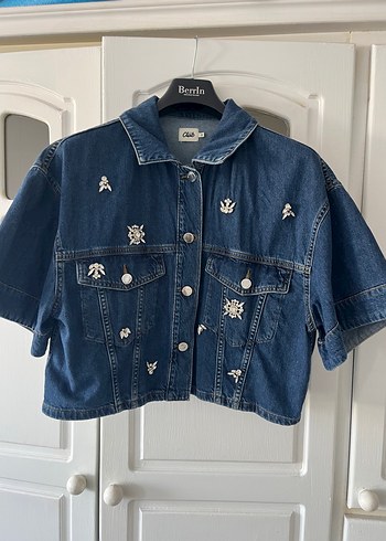 Beymen Club Yildizli Mavi Denim Ceket