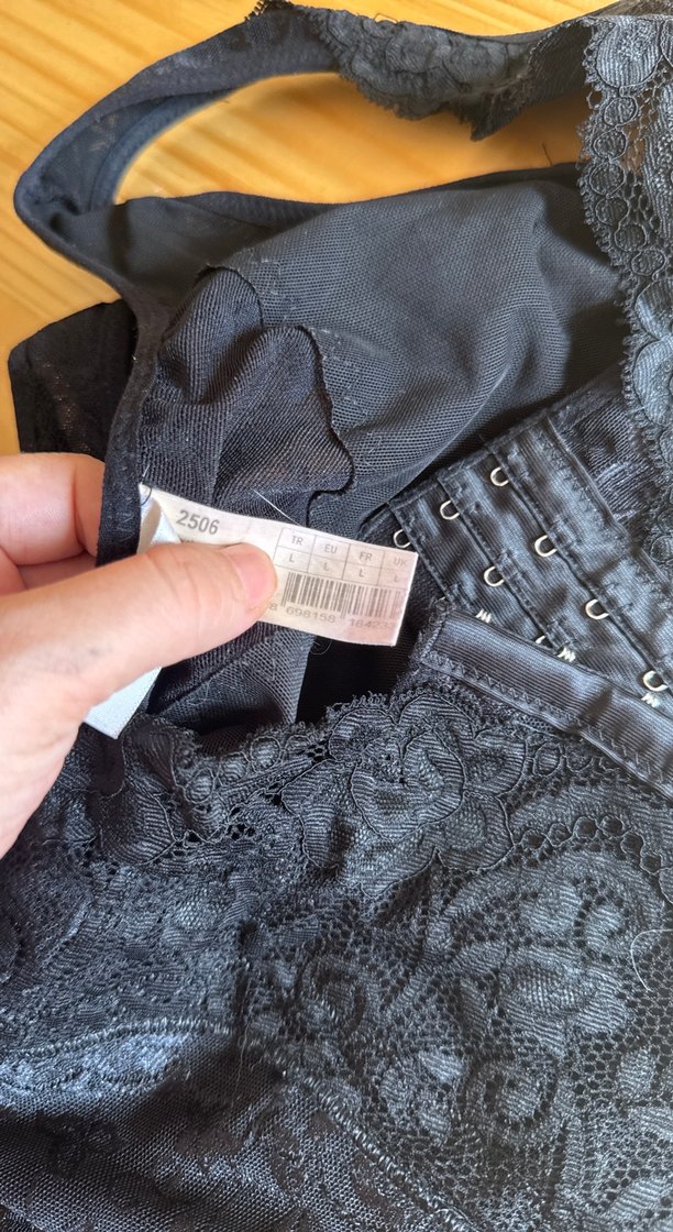 Siyah Dantel Detaylı zayıflama korsesi - Görsel 4