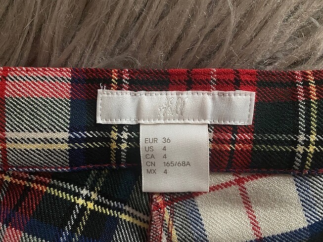 36 Beden H&M ekose pantalon
