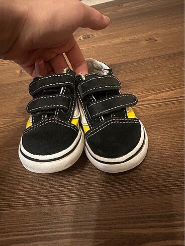 21 Beden siyah Renk Vans bebek ayakkabı