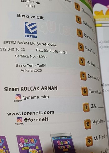  Bonny English 4. Sınıf Seti - İngilizce kitabı