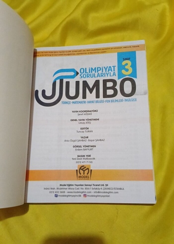 Olimpiyat sorularıyla Jumbo 3 Soru Bankası - Görsel 2