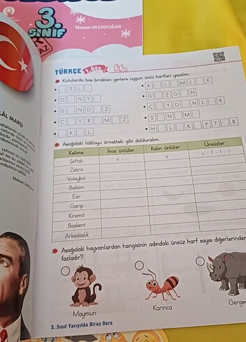 Beden Biraz ders biraz eğlence 3.sınıf yarıyıl tatil kitabı