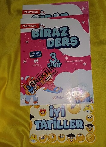 Biraz ders biraz eğlence 3.sınıf yarıyıl tatil kitabı