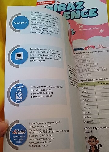 Biraz ders eğlence 3.sınıf yarıyıl tatil kitabı - Görsel 3