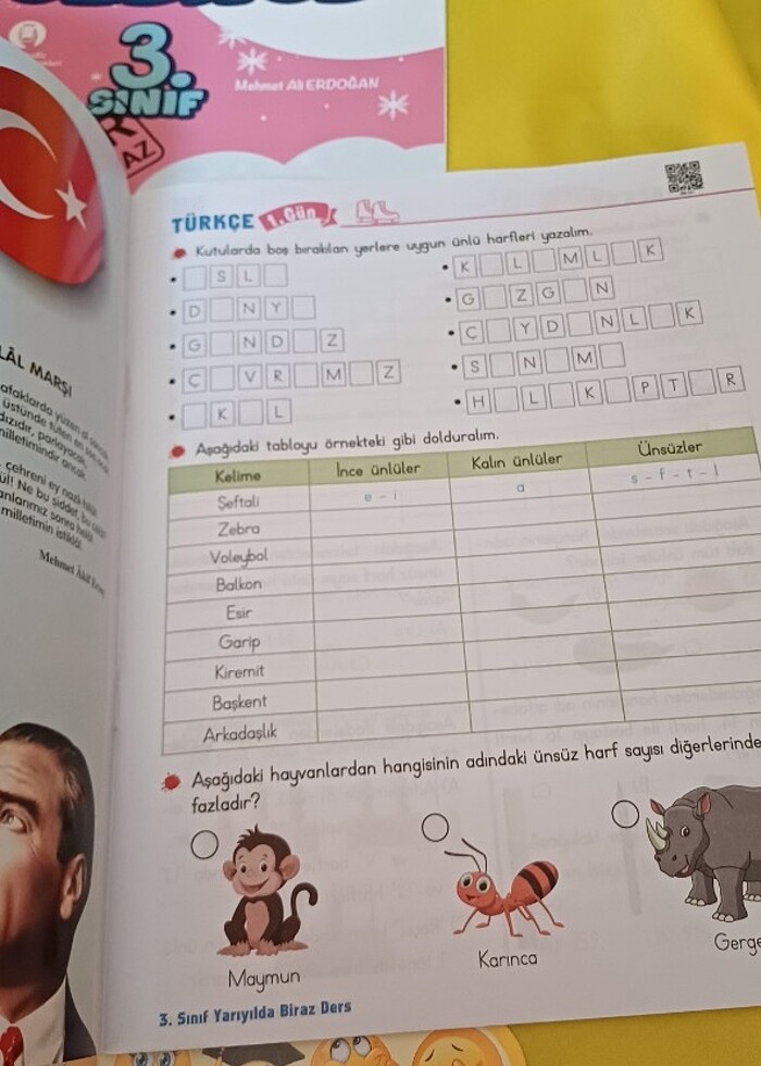 Biraz ders eğlence 3.sınıf yarıyıl tatil kitabı - Görsel 5
