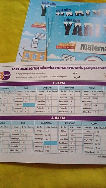 Gün gün yarıyıl tatili 3.sınıf kitabı - Görsel 2