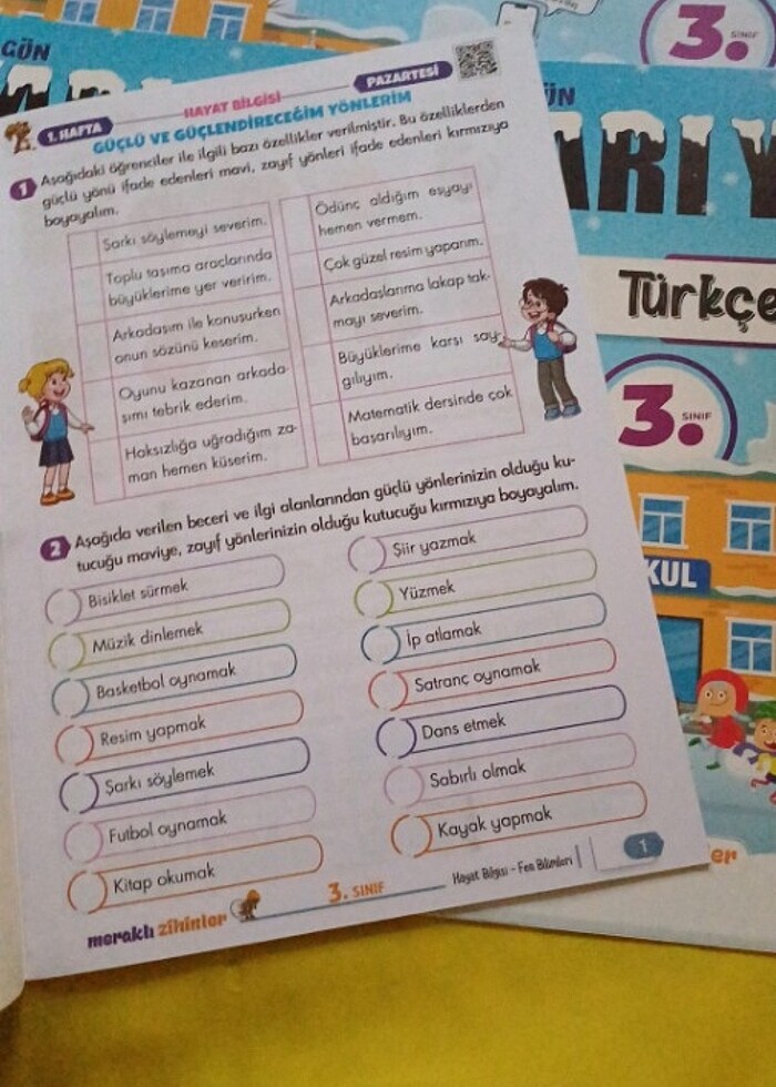 Gün gün yarıyıl tatili 3.sınıf kitabı - Görsel 5