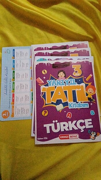 Kırmızı beyaz yarıyıl tatil kitabı 3.sınıf 