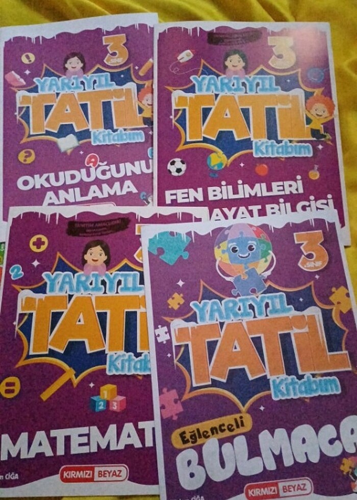 Kırmızı beyaz yarıyıl tatil kitabı 3.sınıf  - Görsel 2