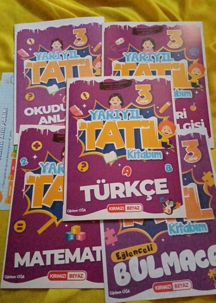 Kırmızı beyaz yarıyıl tatil kitabı 3.sınıf  - Görsel 3