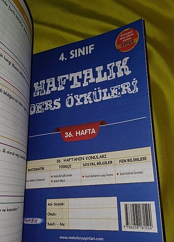 36 Haftalık Ders Öyküleri 4.sınıf - Görsel 6