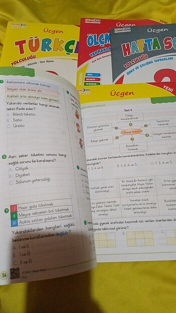 Beden Renk Üçgen ilkokul 3.sınıf set