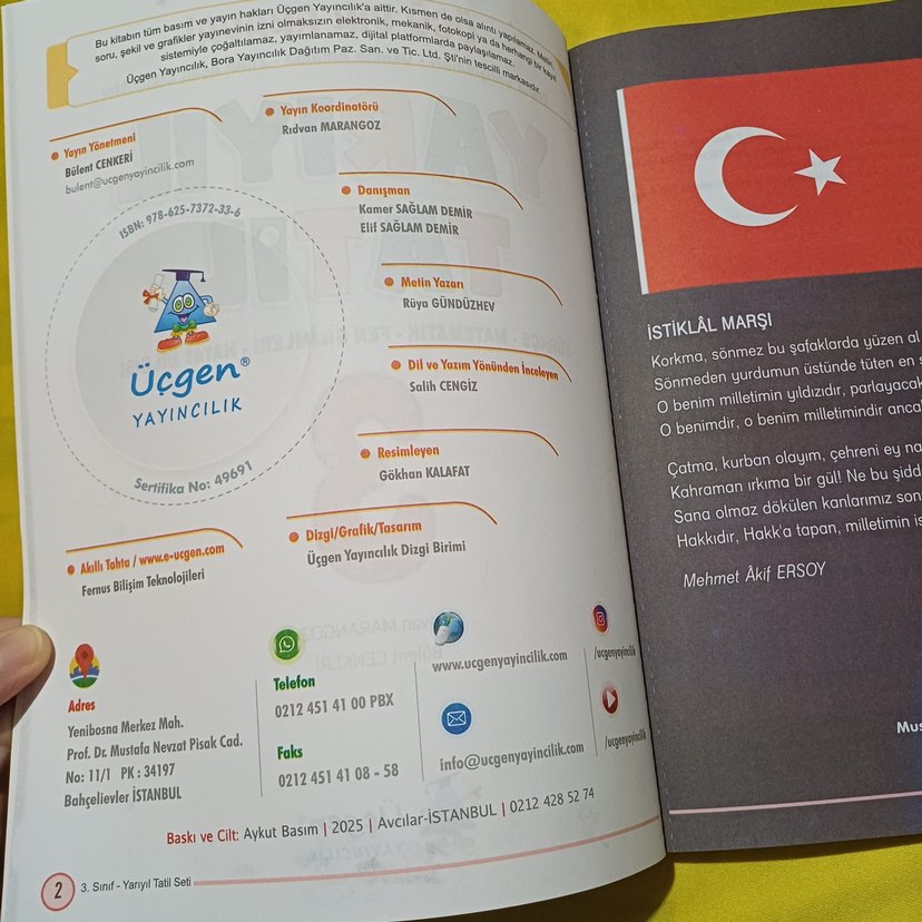 Üçgen Yarıyıl Tatil Kitabı 3. Sınıf - Görsel 2