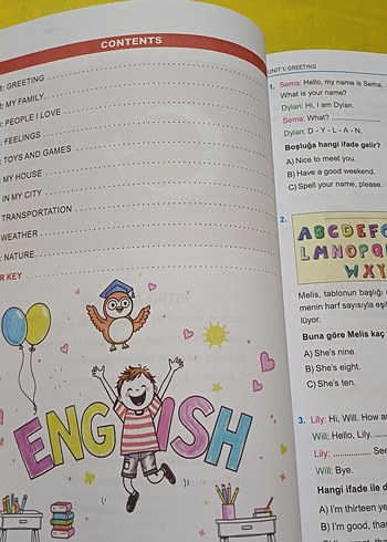 3. Sınıf İngilizce Test Kitabı - Görsel 3