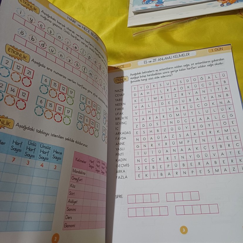 Harika Tatil 3. Sınıf Çalışma Kitabı - Görsel 3