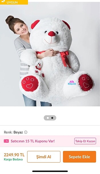 150 cm büyük ayıcık