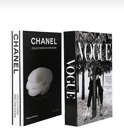 Chanel İki adet kitap kutu