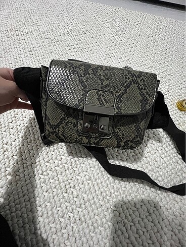 Mudo concept yılan derisi omuz çanta - Görsel 2