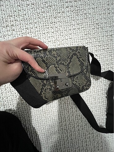 Mudo concept yılan derisi omuz çanta - Görsel 7
