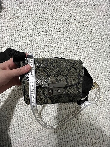 Mudo concept yılan derisi omuz çanta - Görsel 5