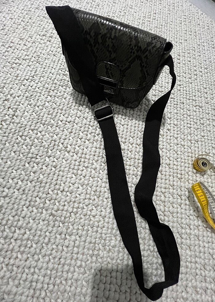 Mudo concept yılan derisi omuz çanta - Görsel 4