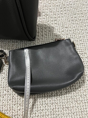 Gri yavrulu omuz çanta - Görsel 7