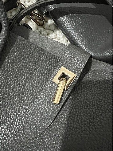 Gri yavrulu omuz çanta - Görsel 6