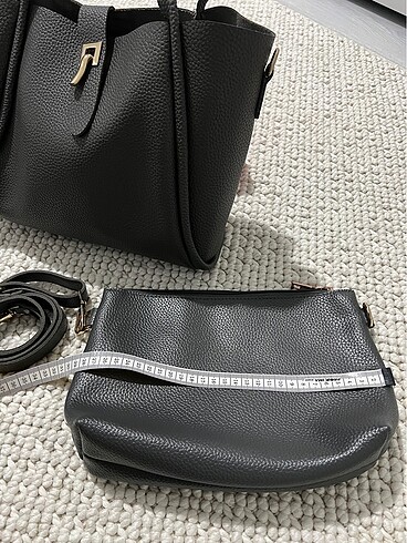 Gri yavrulu omuz çanta - Görsel 8