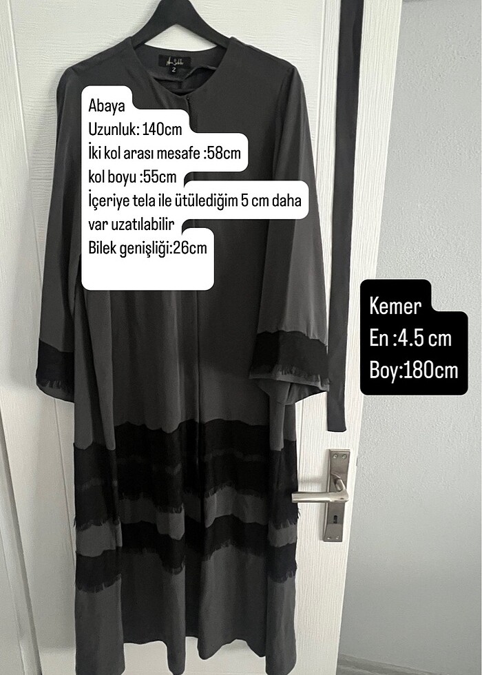 Merve şerbetçi abaya - Görsel 2