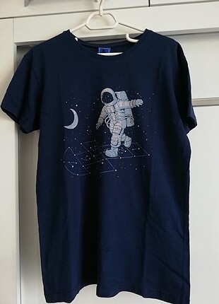 astronot lacivert tshirt 